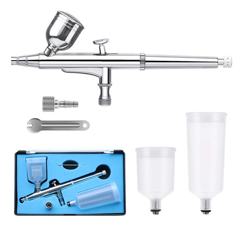 Kit De Aergrafo De Doble Accin De 0.012in Con Tres Vasos Dif