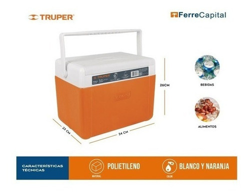 Hielera De 9.4 L Soporte De Bebidas Sobre Tapa Asa Portatil 