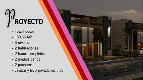 Casa En Venta Tipo Townhouses En Bavaro Con Terraza - Pva-009-09-22-1