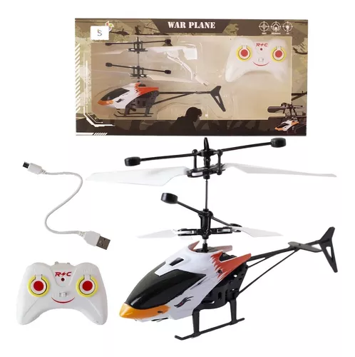 Avião Helicóptero Drone Recarregável Usb Com Controle Remoto no Shoptime