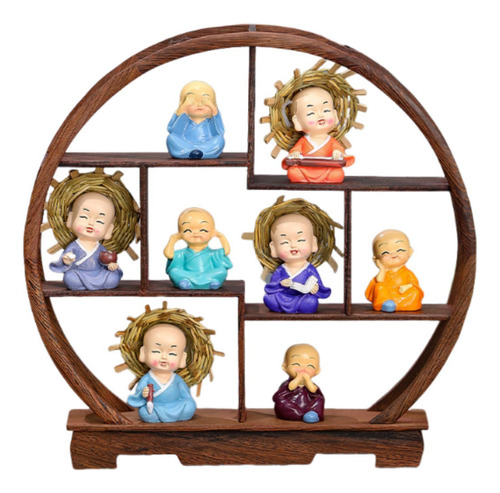Artículo De Estante Antiguo De Soporte 9pcs Semi Circular