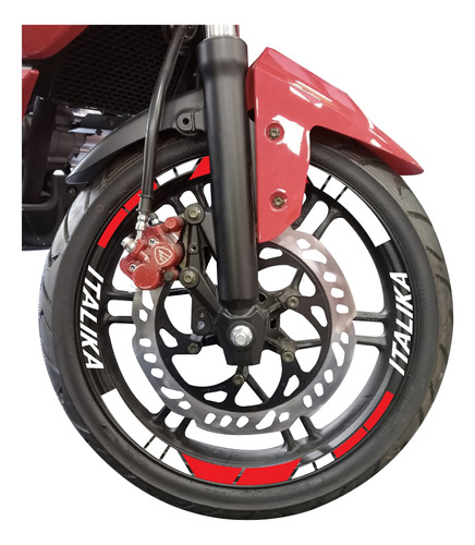 Stickers Reflejantes Para Moto Rin 17  Y 18  Italika Nid2003