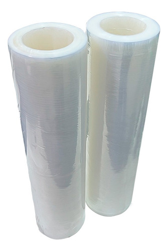 Kit 6 Bobina/rolo Filme Stretch 500mmx0,025 Virgem Sem Tubo