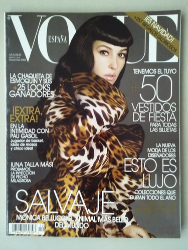 Revista Vogue España Spain Diciembre 2008 Monica Bellucci.