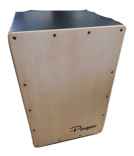 Cajon Flamenco Parquer Con Bordona Tapa De Madera Veteada