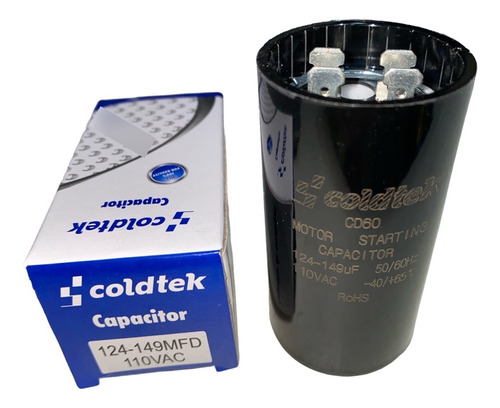 Capacitor De Arranque 110v 124-149 Mfd Uf Motor Eléctrico 