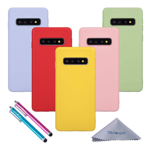 Pack De 5 Fundas Para Samsung Galaxy S10 Plus De Colores