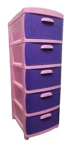 Organizador de madera con 5 gavetas