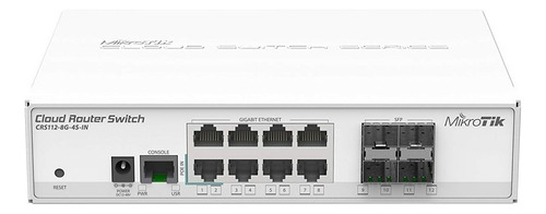 Switch Router Crs112-8g-4s-in Cloud Mikrotik 8 Gigabit 2sfp+
