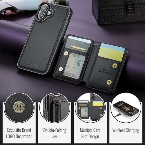 Funda De Piel De Primera Calidad Para Samsung A15 4g/a15 5g Rfid, Tarjetero, A Prueba De Golpes, Función Atril