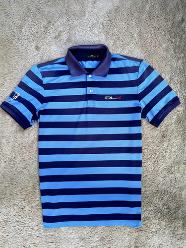 Playera De Rayas Ralph Lauren Rlx Golf Talla M Se Caballero