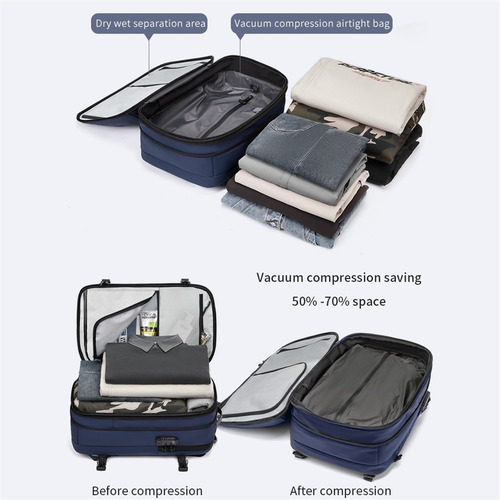 Mochila Extensible De 60 Litros Con Aspirador Con Luces