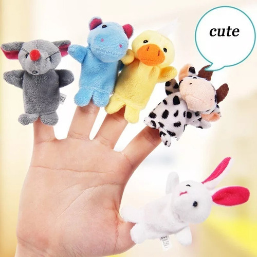 Imagen 5 de 10 de Títeres De Dedo Animales Set X10 Estimulación Niños Lenguaje