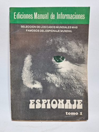 Antiguo Libro Espionaje 1979 Jefatura I I Inteligencia Le648