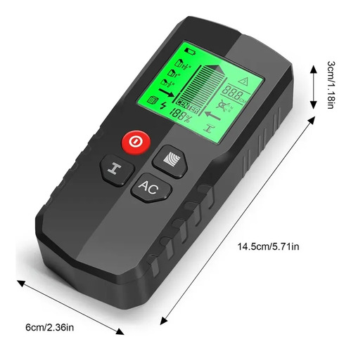 Digital Scanner Multifunçõesdetector De Parede Metal 80mm