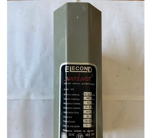 Capacitor Trifasico Elecond Moduvar 15kvar 400vca 