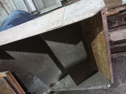Escalera Recta Muy Fuerte,antigua,sin Soldadura Todo Remache Marrón Claro (Usado)