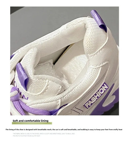 Zapatillas Con Plataforma Para Mujer, Zapatos Deportivos Casuales A La Moda