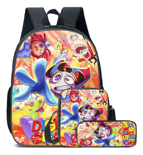 Mochila Escolar De Circo Digital The Amazing Digital Circus, R