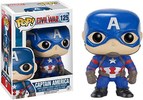 Figura De Acción Funko Pop Marvel De Capitán América