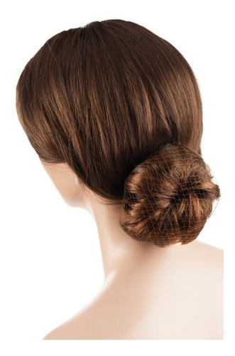 Imagen 2 de 3 de Redecilla Invisible Danza Ballet Rubia Marron Negra Gris Claro