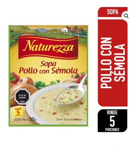 Sopa Naturezza Pollo Con Semola 55gr(3 Unidad) Super