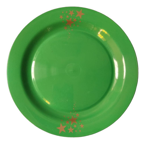 Vajilla Navideña Plástico Reusable Vaso, Bowl Y Plato 12 Pzs