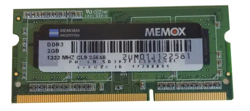 comprar Memoria Sodimm Ddr3 2gb 1333mhz Pc-10600 Notebook Netbook