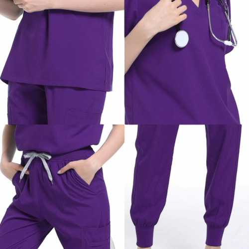 Conjunto De Uniforme De Chándal Multicolor Para Enfermeros C