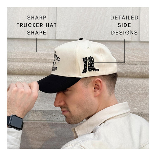 Gorra Citrusy Western Trucker Para Hombre Y Mujer | Capas Vi