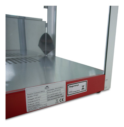 Pipoqueira elétrica Fácil Tec HP-6AC vermelho