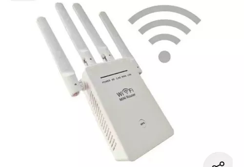 Amplificador de señal WiFi LCX28, repetidor inalámbrico de cuatro antenas,  puertos frontales de Doble A, intensificador de red de 300Mbps - AliExpress