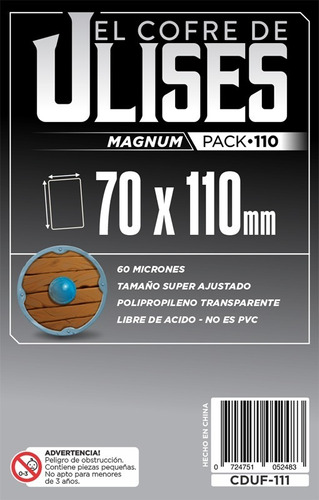 Protectores 70x110mm (60 Micr) Cofre De Ulises X110