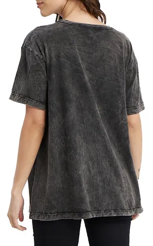 Remera Algodón Estampada Batik Amplia Mujer Mistral 41232b