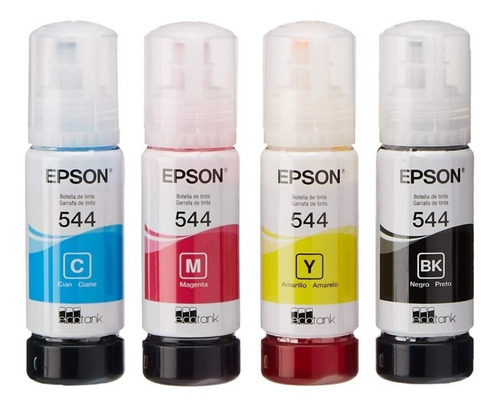 Tinta Pack Epson Original 544 65ml L3110 L3210 L3150 Sgi