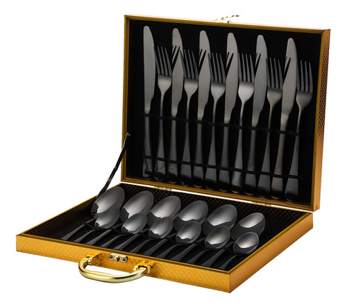 Juego Cubiertos Acero Inox 24 Piezas Set Vajilla.personas