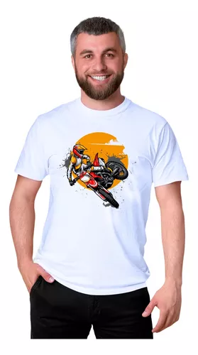 Design de camiseta de aventura de trilhas de motocross