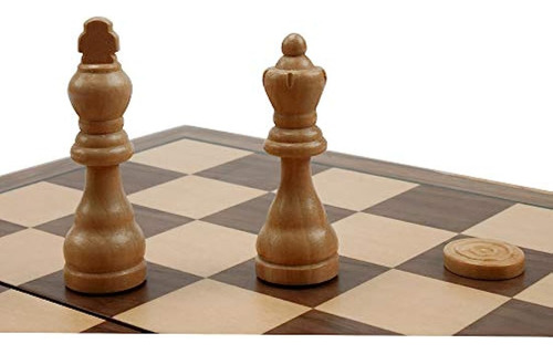Juegos De Mesa De Ajedrez Plegable De Madera 3 En 1