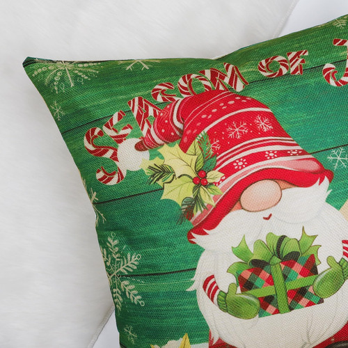 Bonhause Gnomes De Navidad Cubiertas De Almohada De 18x18 Pu