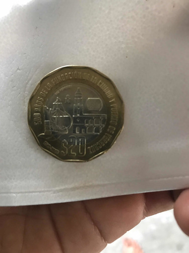 Moneda De 20 Pesos Conmemorativa 500 Años Puerto De Veracruz