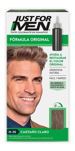 Tinte Para Caballero Just For Men Fórmula Original Castaño Claro 66ml