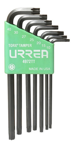Urrea (u4972tt) Jgo. 7 Llaves L Torx T10-t40 Seg.