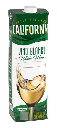 Vino Blanco California Tetrapack De 946 Ml.