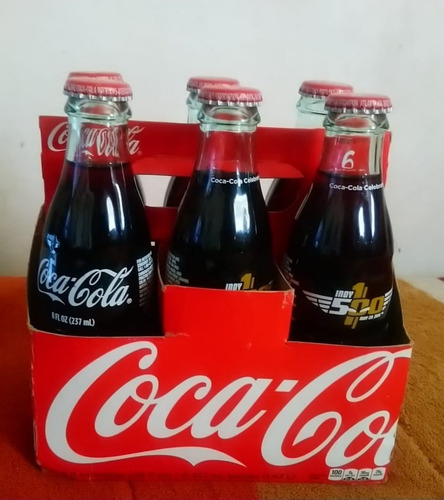 Botellas Coca Cola 6 Edicion Indy 500 Selladas 2016 Usa (Usado)