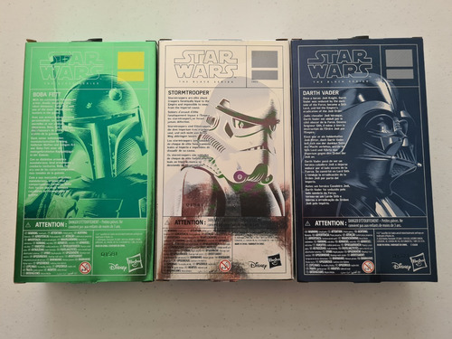 Star Wars Carbonized: Darth Vader, Boba Fett, Stormtrooper (Usado)