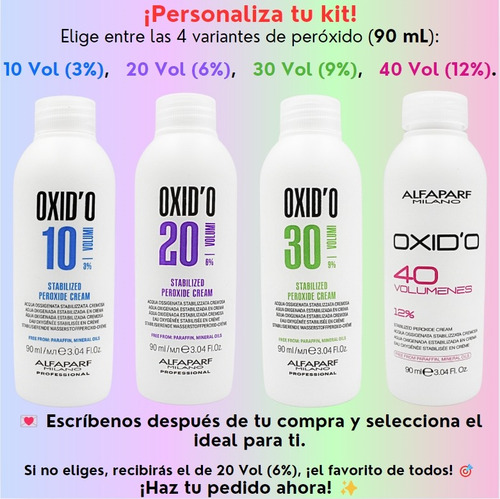 Tinte Alfaparf Milano Evolution Of The Color 60ml + Peróxido 8 - Rubio Claro