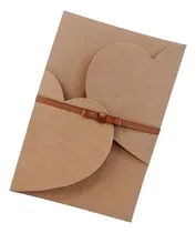 Comprar  40 Envelopes Convites Casamentos E Festas Coração Duplo