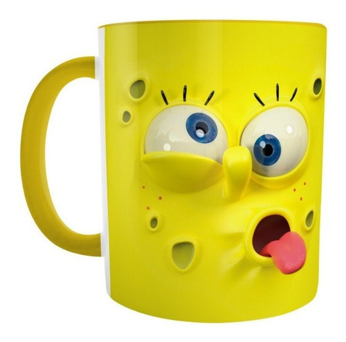 Imagen 4 de 10 de Tazas Personalizadas Sublimada Diseño De Bob Esponja C/caja