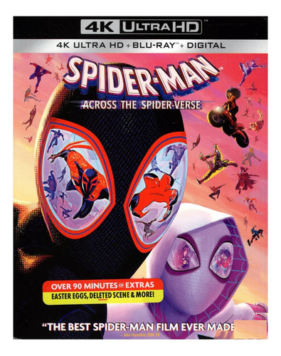 Pelicula Spiderman Across Spider-verse 4k Ultra Hd + Blu-ray