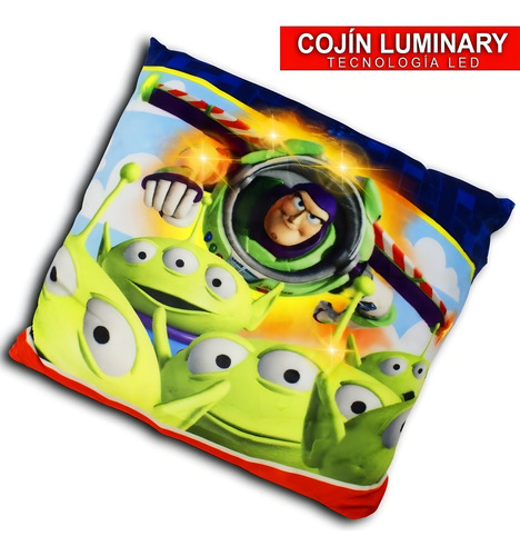 Cojin Decorativo Luminoso Led Prividencia Disney Personajes Color Toy Story Marcianos